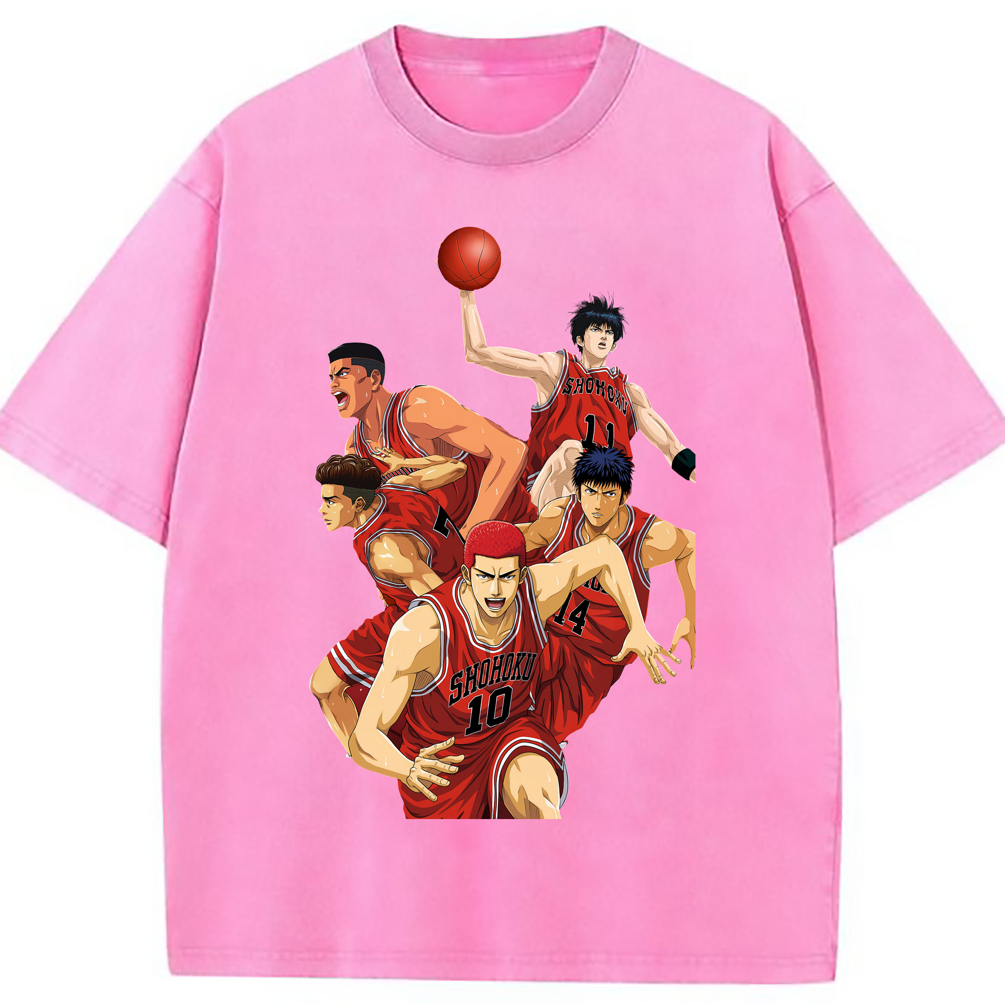 （画像用） SLAM DUNK／スラムダンク 綿100% ヴィンテージ風 半袖Tシャツ（フロントプリント）